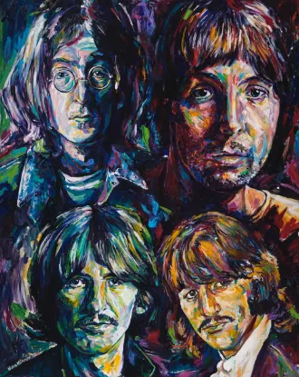 Picture of John, Paul, George & Ringo "The Boys from Liverpool"