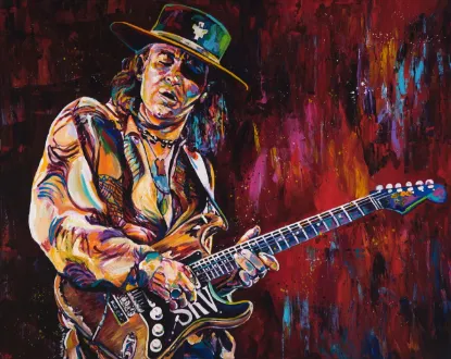 Picture of Stevie Ray Vaughan "Rockin' the Texas Blues"