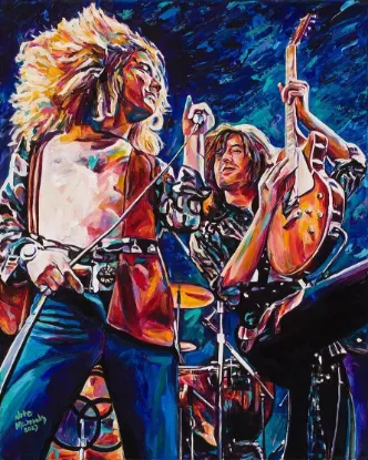 Picture of Robert Plant & Jimmy Page "Get the Led Out"