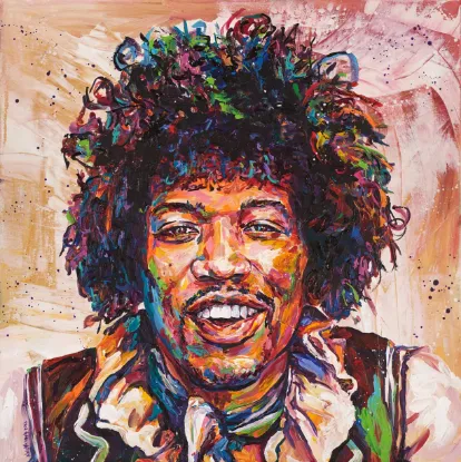 Picture of Jimi Hendrix "Psychedelic Rock Man"