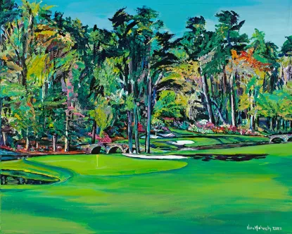 Picture of 11th Hole at Augusta
