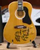 Picture of John Lennon “Give Peace a Chance” Mini Acoustic Guitar Replica - Fab Four