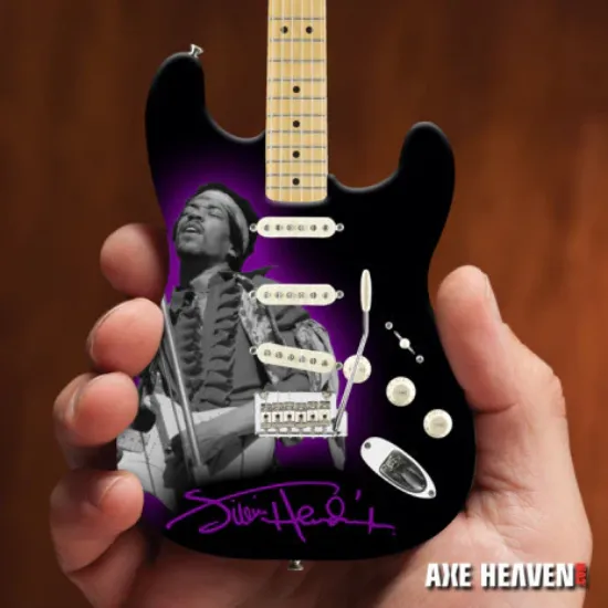 Picture of Jimi Hendrix™ Mini Fender™ Strat™ Tribute Guitar Model Photograph by Richard Peters / Copyright Authentic Hendrix