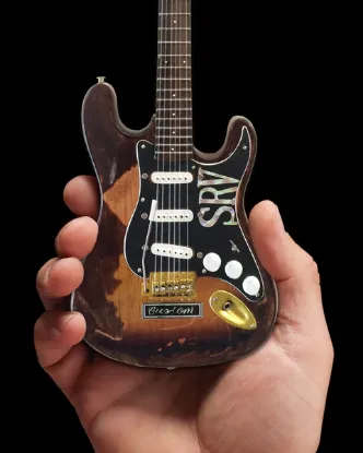 Picture of Stevie Ray Vaughan Distressed SRV Custom Miniature Fender™ Strat™ Guitar Replica