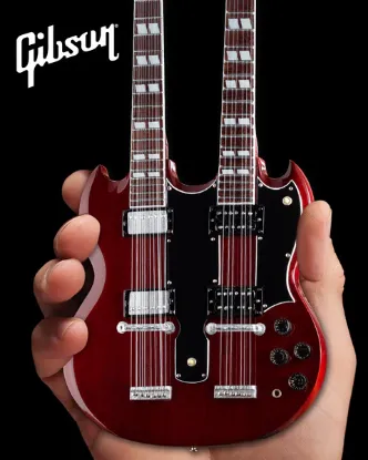 Picture of Gibson SG EDS-1275 Doubleneck Cherry 1:4 Scale Mini Guitar Model Regular price$29.95