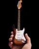 Picture of Sunburst Fender™ Strat™ Classic Miniature Guitar Replica - Officially Licensed