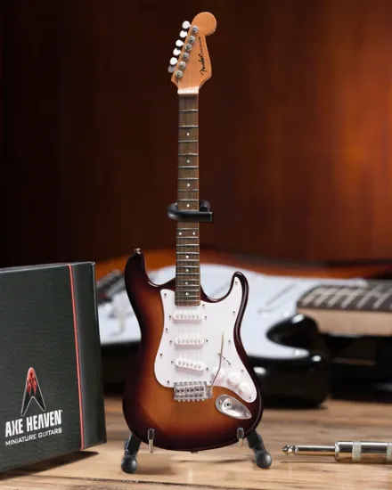 Picture of Sunburst Fender™ Strat™ Classic Miniature Guitar Replica - Officially Licensed