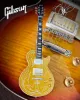 Picture of Billy F Gibbons "Pinstripe" Gibson Les Paul Goldtop Mini Guitar Model
