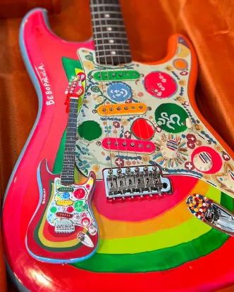 Picture of Fab Four - George Harrison Rocky Design Guitar