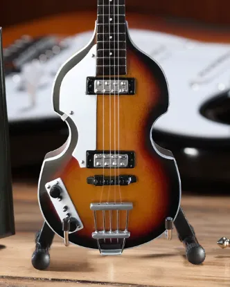 Picture of Paul McCartney Original Violin Bass Miniature Guitar Replica - Fab Four