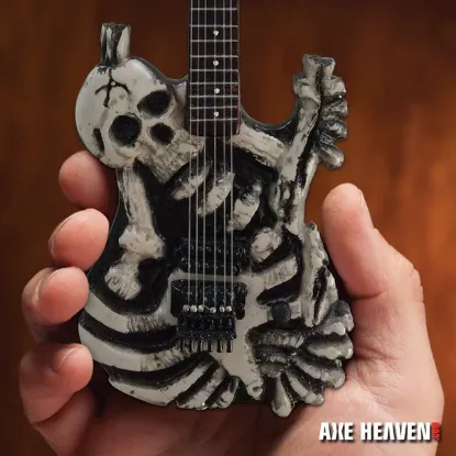 Picture of George Lynch Signature Skull & Bones J.FROG Mini Guitar Replica Collectible - Licensed