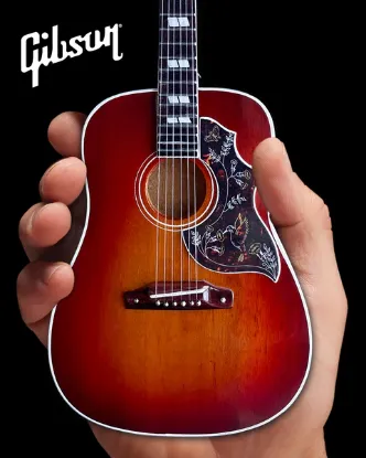 Picture of Gibson Hummingbird Vintage Cherry 1:4 Scale Mini Guitar Model