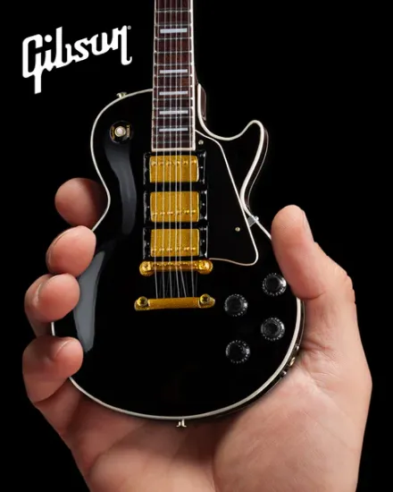 Picture of Gibson Les Paul Custom Ebony 1:4 Scale Mini Guitar Model