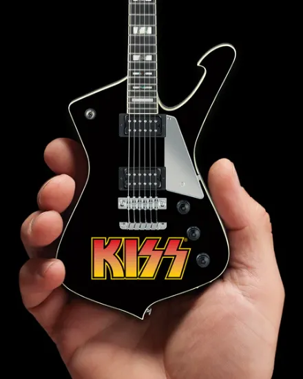 Picture of KISS Logo Paul Stanley Iceman Miniature Guitar Model