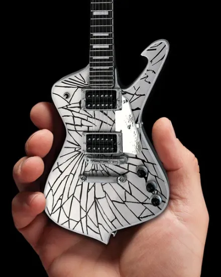 Picture of KISS Paul Stanley Cracked Mirror Iceman Miniature Guitar Model